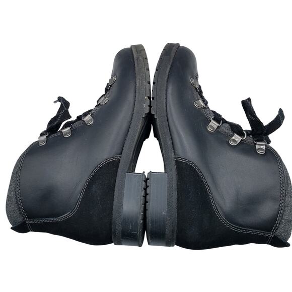 Clarks Faralyn Alpha Black Leather & Suede 10 Eye Lace Up Hiking Boots Size 7 - Picture 9 of 12